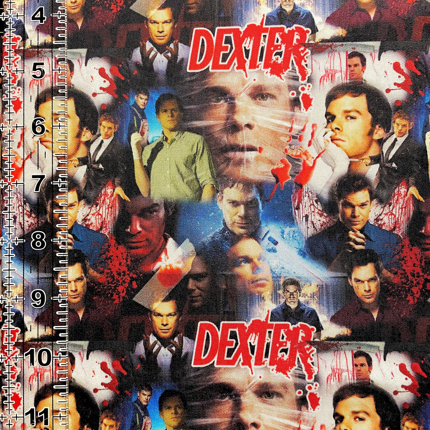 9x14 Tumbler Cut, Custom Fabric, CW Cotton Woven, High Quality, Mask Cut, Tumbler Fabric, TV, Show, Murder, Mystery, Killer