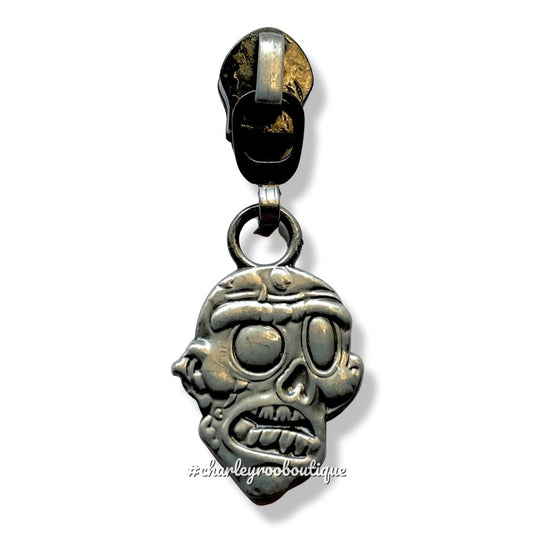 Zipper Pull, Zombie, Deadhead, Nightmare Chrome