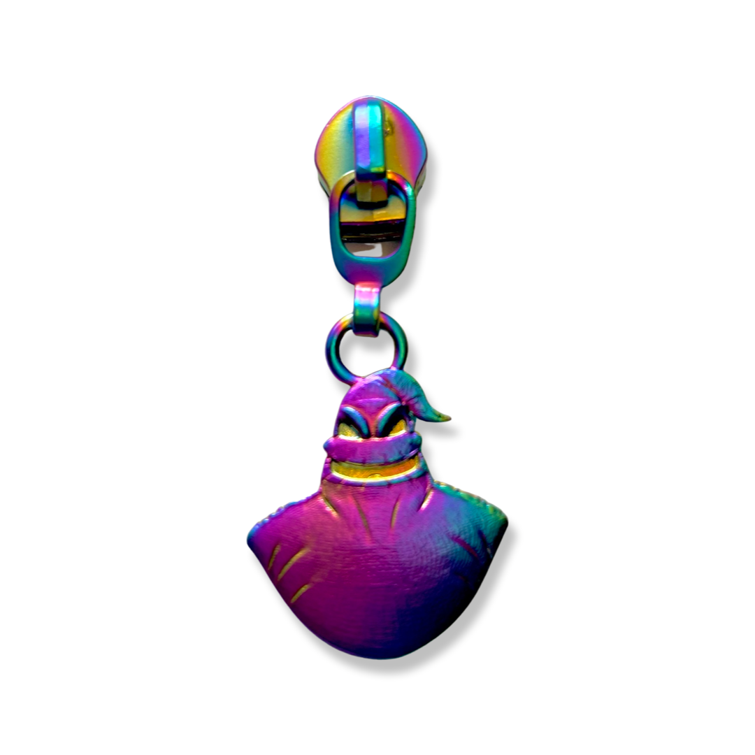 Zipper Pull, Oogie, Rainbow Matte