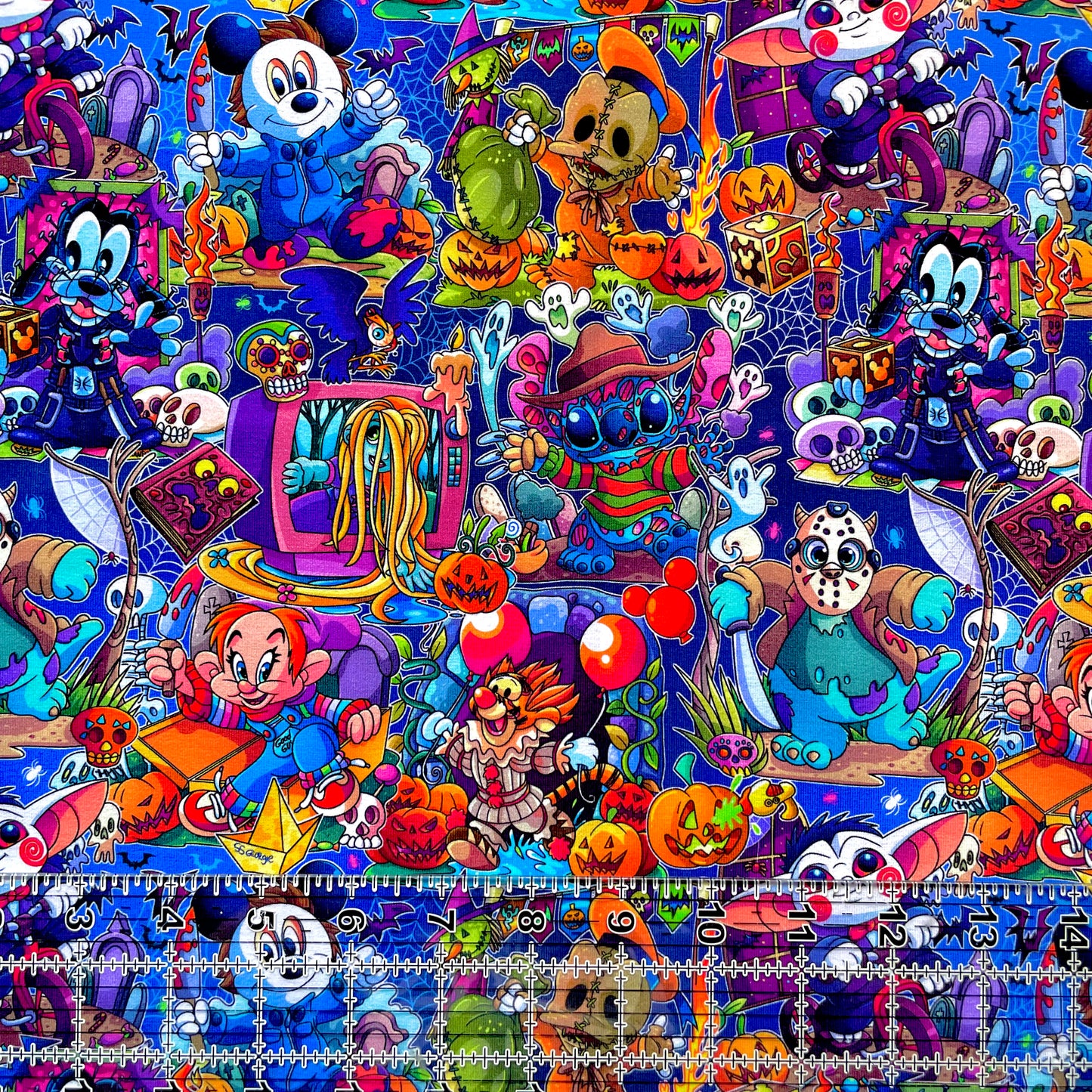 9x14 Tumbler Cut, Custom Fabric, CottonSpandex, High Quality, Mask Cut, Tumbler Fabric, Halloween, Serial Killers, Disney Horror Costumes
