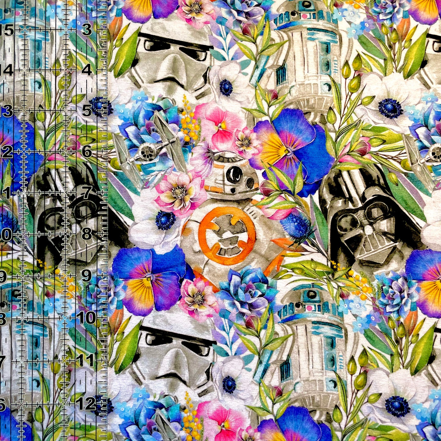 9x14 Tumbler Cut, Custom Fabric, CottonSpandex, High Quality, Mask Cut, Tumbler Fabric, Yoda, Jedi, Wars, Floral, Star