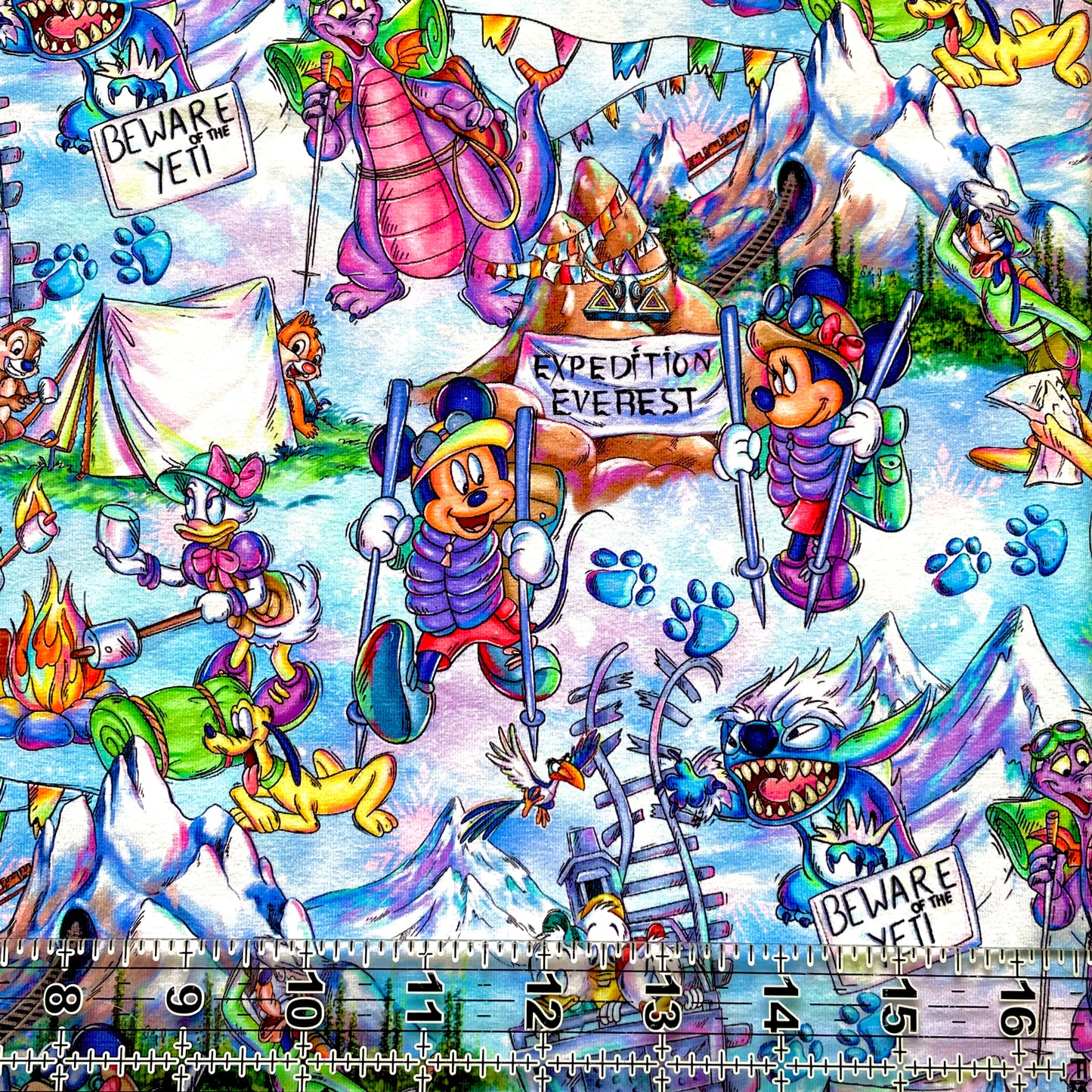 9x14 Tumbler Cut, Custom Fabric, CottonSpandex, High Quality, Mask Cut, Tumbler Fabric, Christmas, Xmas, Everest Expedition