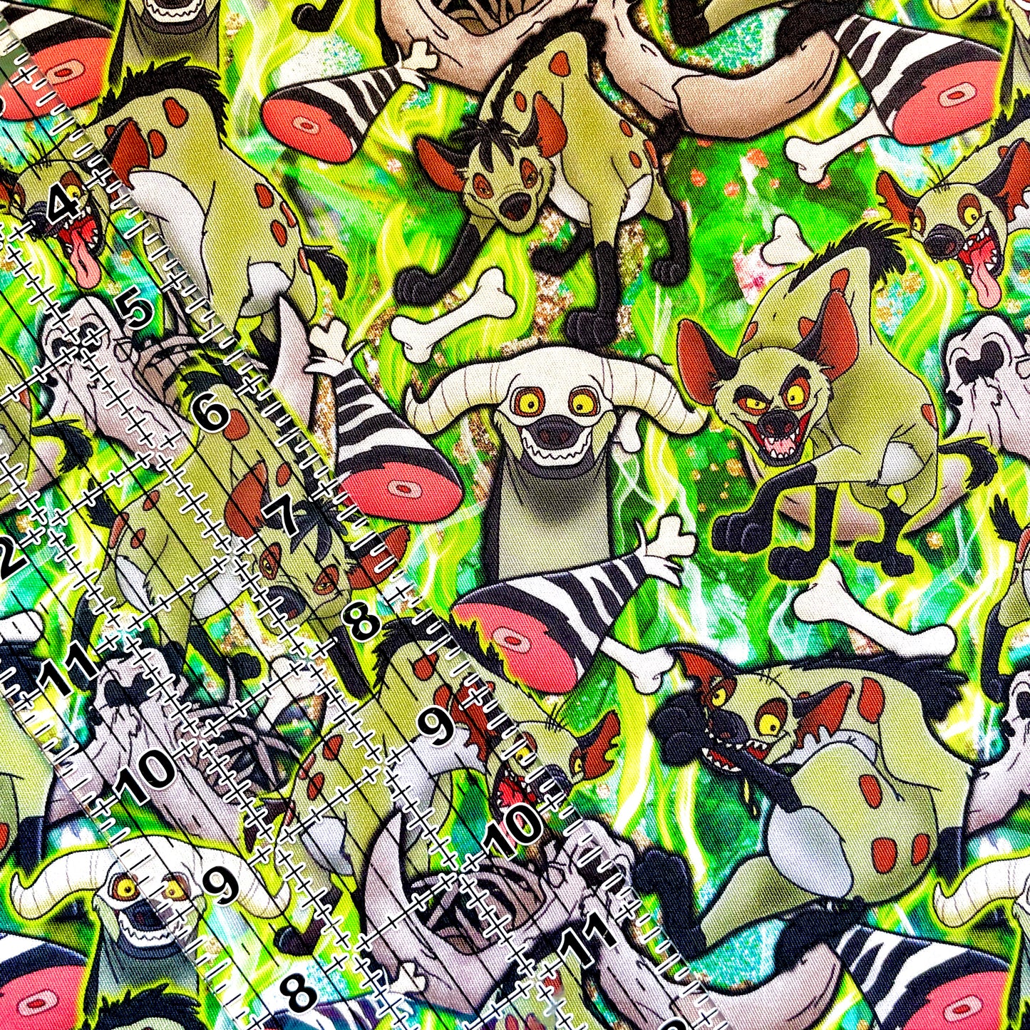 9x14 Tumbler Cut, Custom Fabric, CW Cotton Woven, High Quality, Mask Cut, Tumbler Fabric, Funny Hyennas