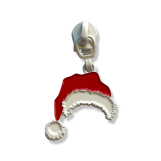 Zipper Pull, Santa Hat