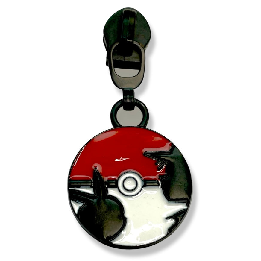 Zipper Pull, Poke Ball, Gamer, Enamel