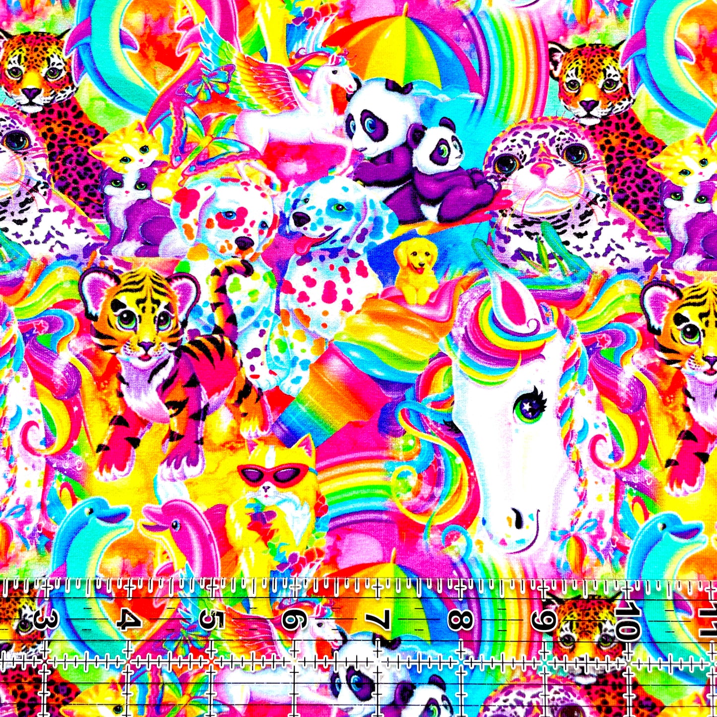 9x14 Tumbler Cut, Custom Fabric, CottonSpandex, High Quality, Mask Cut, Tumbler Fabric, Rainbow, Lisa, Bright, Animals, Frank, Cats, Unicorn, Whimsical