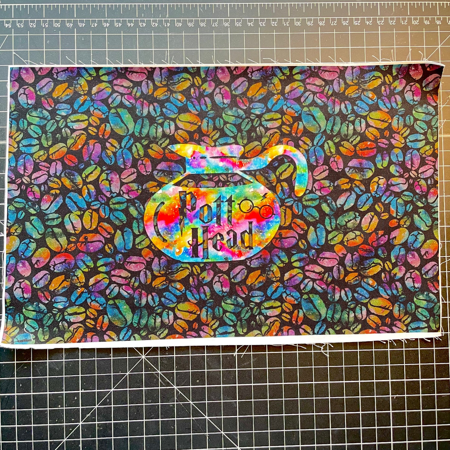 9x14 Tumbler Cut, Custom Fabric, CW Cotton Woven, High Quality, Mask Cut, Tumbler Fabric, Coffee, HP, Pot Head, Precut