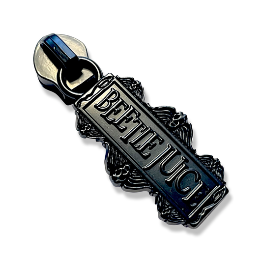 Zipper Pull, BJ Nametag, Matte Black
