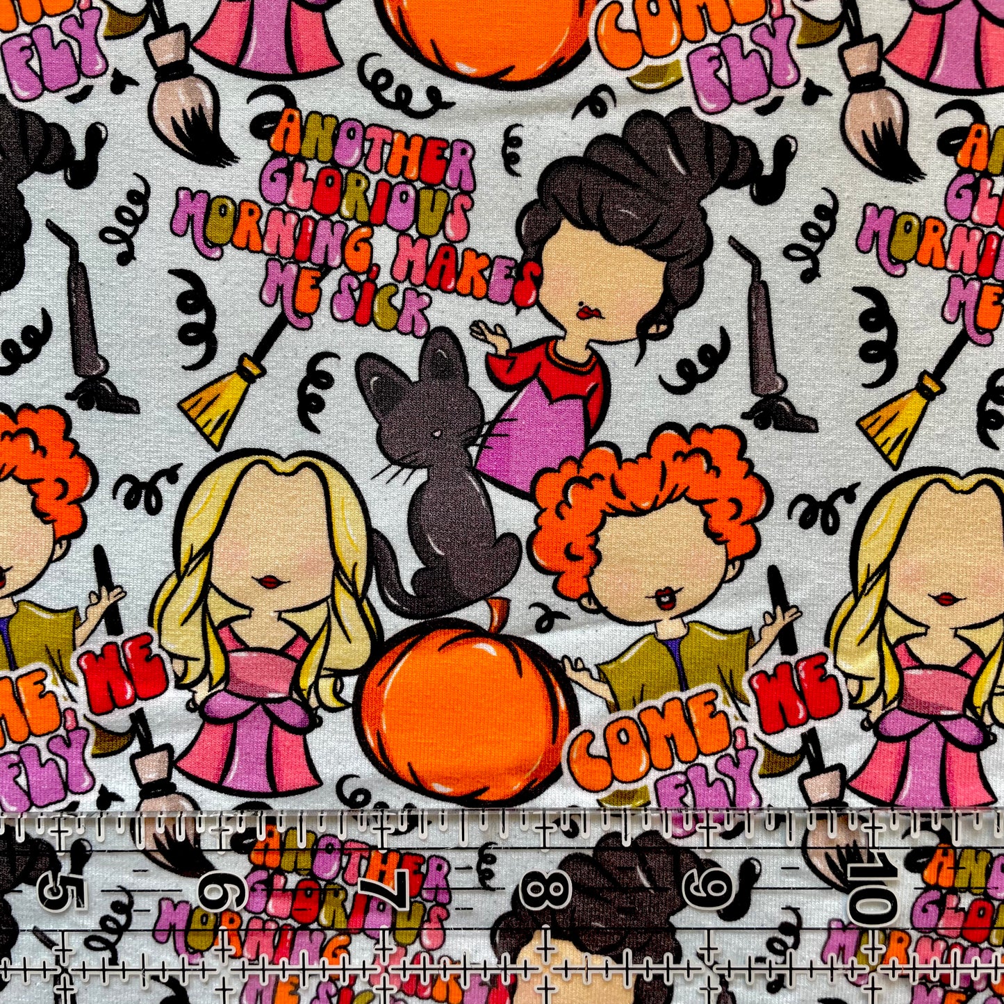 9x14 Tumbler Cut, Custom Fabric, CottonSpandex, High Quality, Mask Cut, Tumbler Fabric, Hocus, Come We Fly, Toon, New