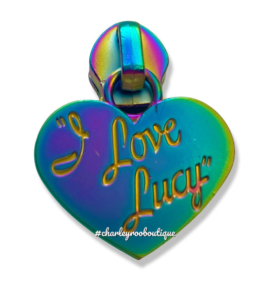 Zipper Pull, Lucy, Rainbow Matte