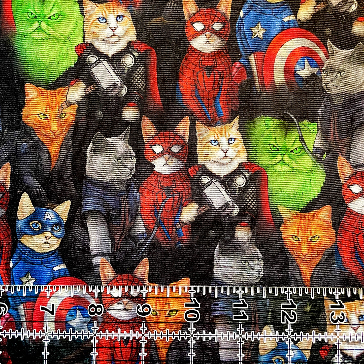 9x14 Tumbler Cut, Custom Fabric, CW Cotton Woven, High Quality, Mask Cut, Tumbler Fabric, Funny, Cat, Superhero Cats