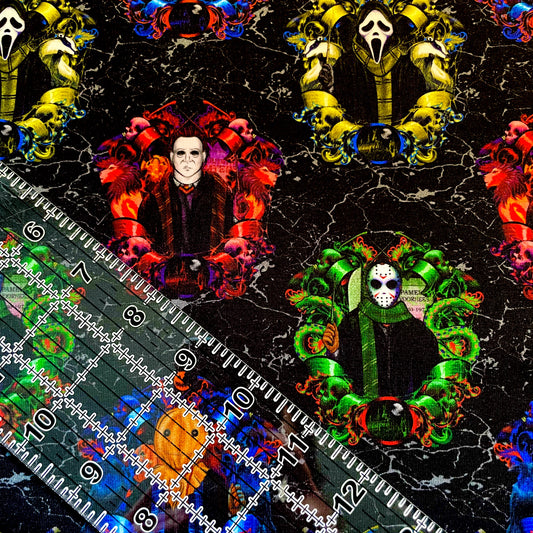 9x14 Tumbler Cut, Custom Fabric, CottonSpandex, High Quality, Mask Cut, Tumbler Fabric, Halloween, Hp, Wizard, Horror Crests