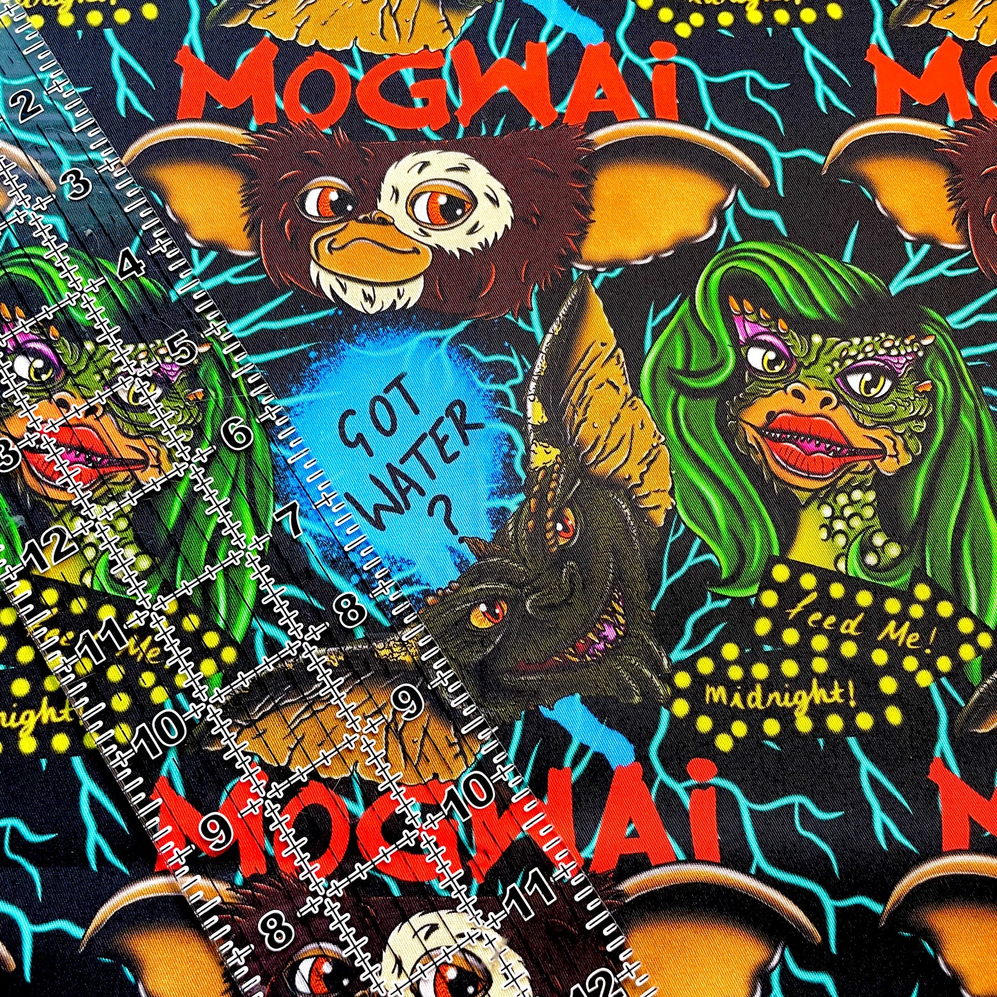 9x14 Tumbler Cut, Custom CW Cotton Woven, High Quality, Mask Cut, Tumbler Fabric, Halloween, New, Gremlins