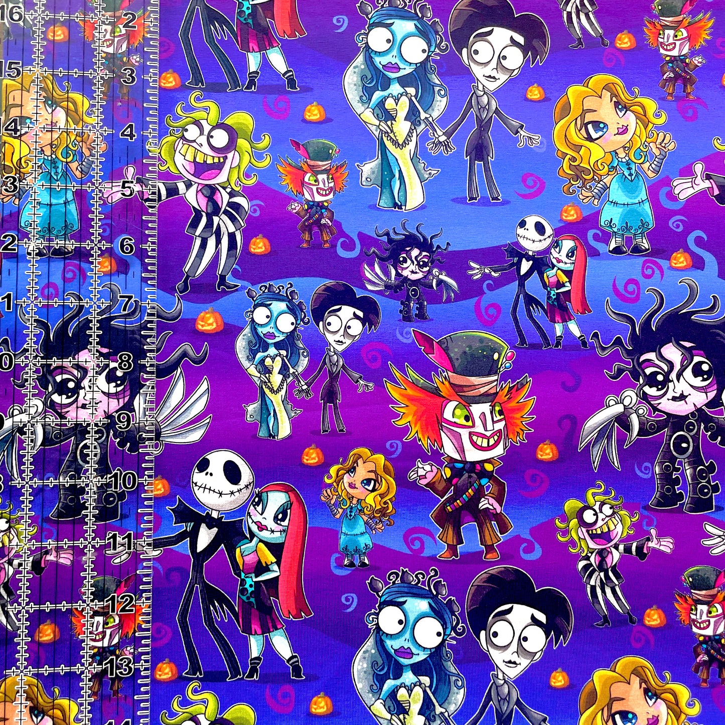 9x14 Tumbler Cut, Custom Fabric, CottonSpandex, High Quality, Mask Cut, Tumbler Cut, Burton Mashup, Purple Waves