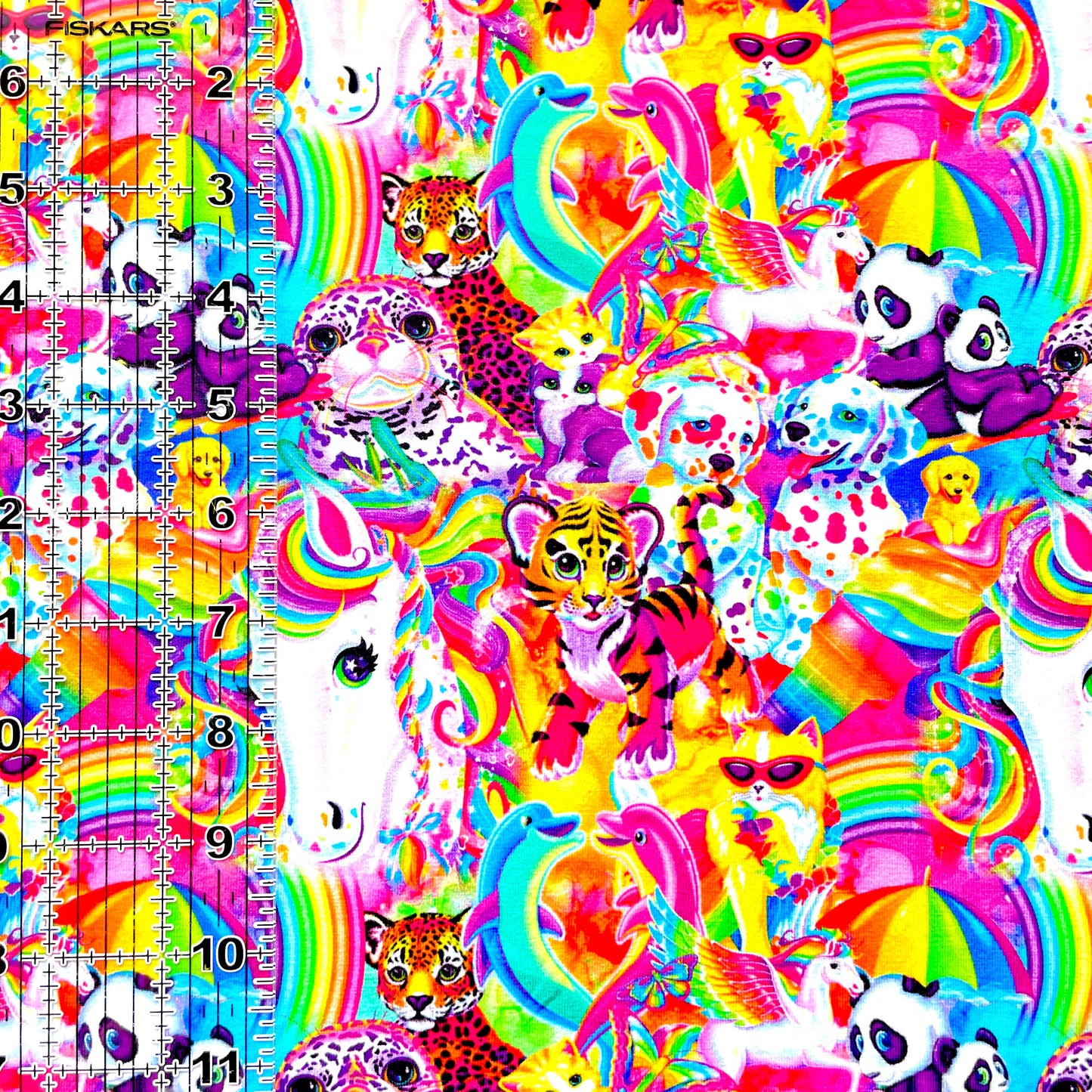 9x14 Tumbler Cut, Custom Fabric, CottonSpandex, High Quality, Mask Cut, Tumbler Fabric, Rainbow, Lisa, Bright, Animals, Frank, Cats, Unicorn, Whimsical