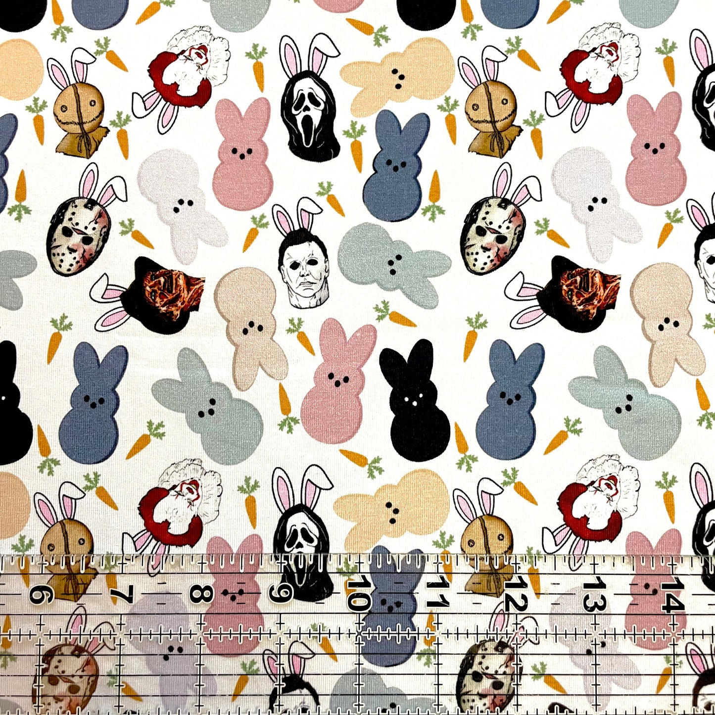 9x14 Tumbler Cut, Custom Fabric, CottonSpandex, High Quality, Mask Cut, Tumbler Fabric, Horror, Easter