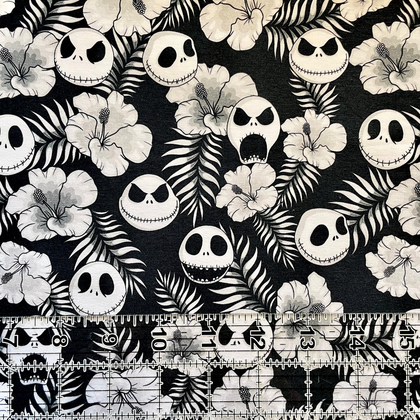 9x14 Tumbler Cut, Custom Fabric, CottonSpandex, High Quality, Mask Cut, Tumbler Fabric, Halloween, Burton, Nightmare, NBC, Monochrome, Aloha Jack