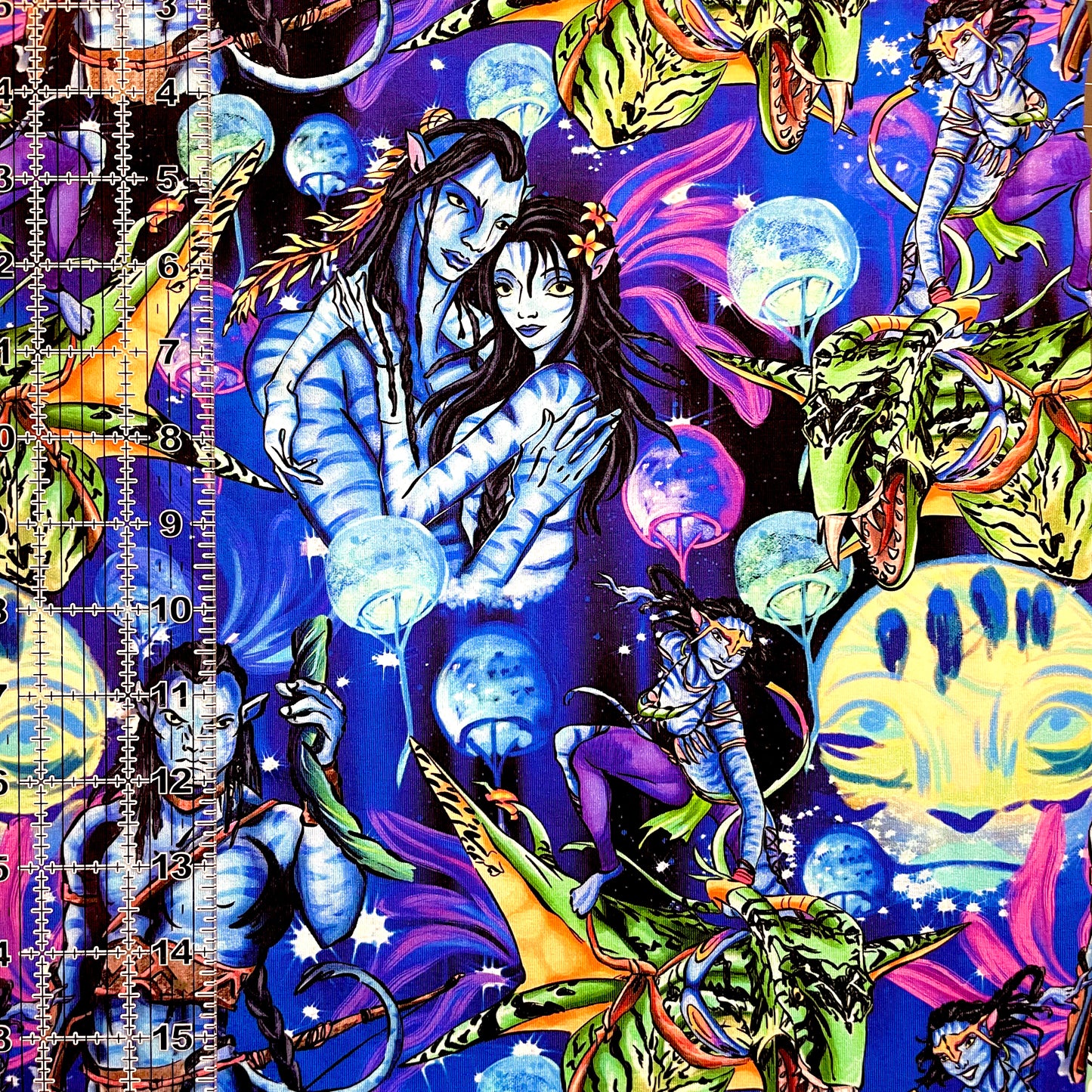 9x14 Tumbler Cut, Custom Fabric, CottonSpandex, High Quality, Mask Cut, Tumbler Fabric, Pandora, Avatar, Large Scale