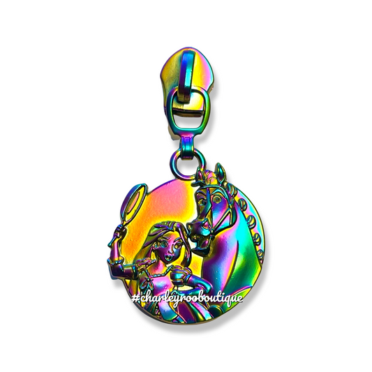 Zipper Pull, Rapunzel, Tangled, Magic Hair Princess, Rainbow Matte