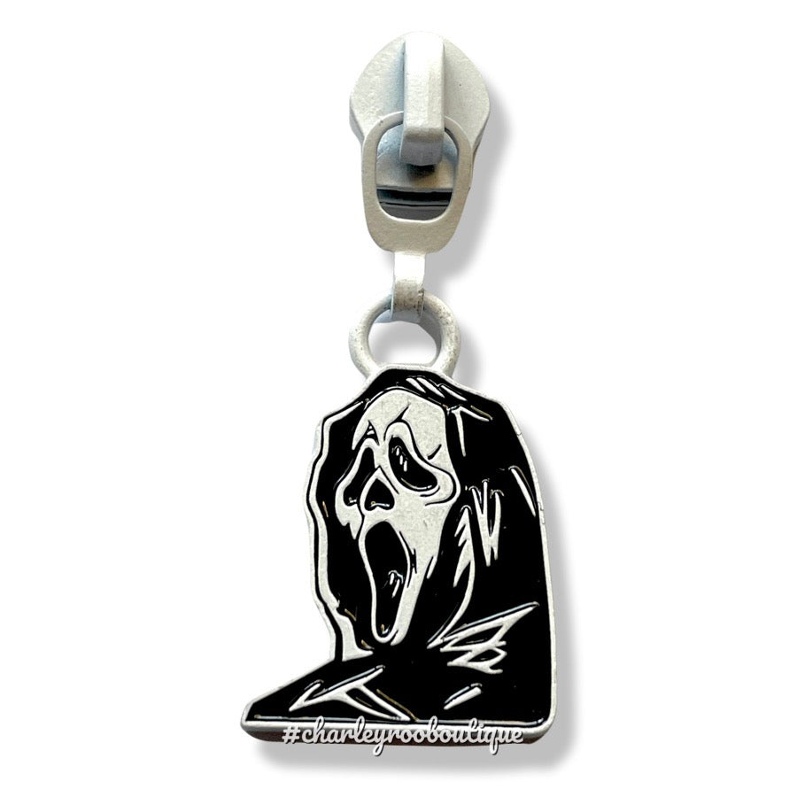 Zipper Pull, Scream, Ghostface, Enamel