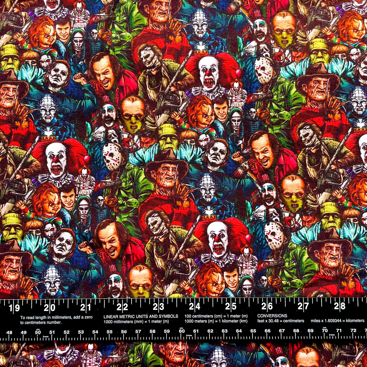 Half Yard, Horror Stack, Cotton Spandex