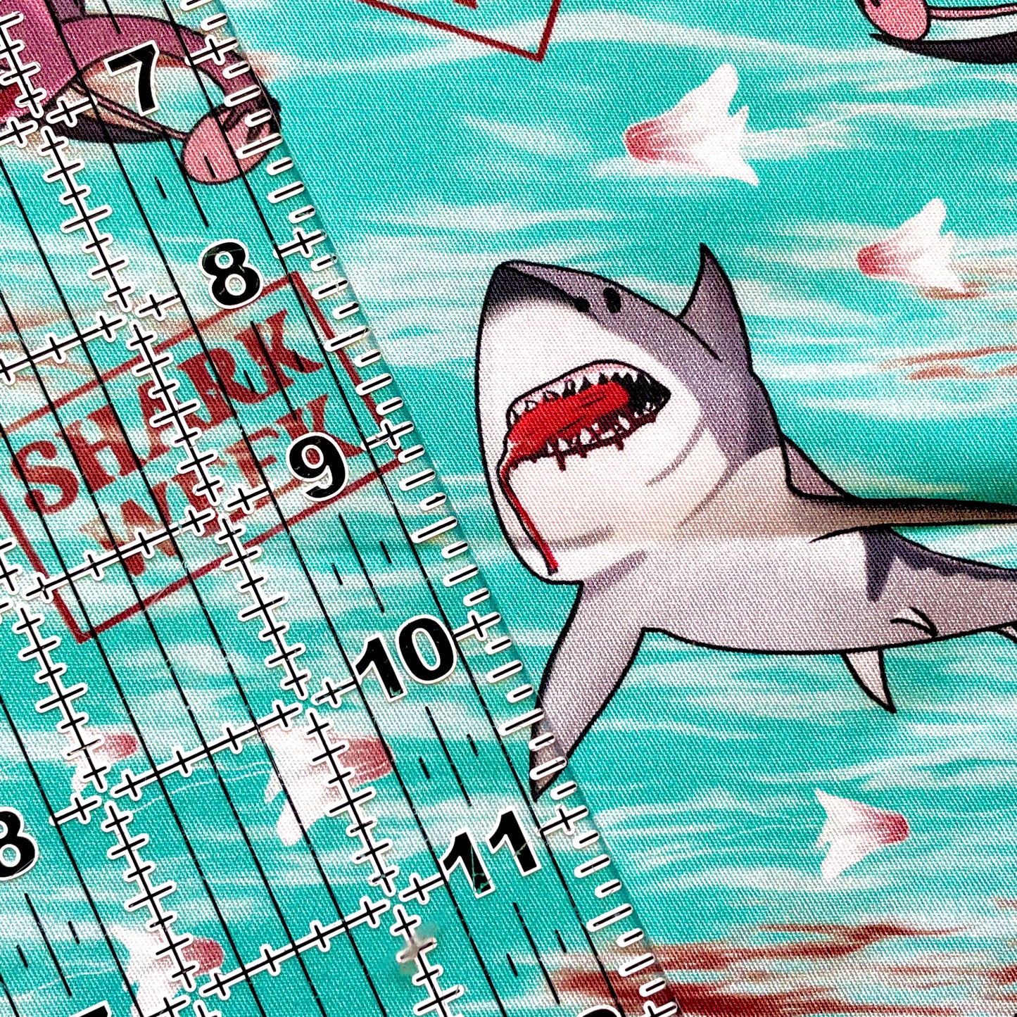 9x14 Tumbler Cut, Custom Fabric, CW Cotton Woven, High Quality, Mask Cut, Tumbler Fabric, Adult Humor, Menstruation, Ovaries, Uterus, Shark Week, Funny, Naughty
