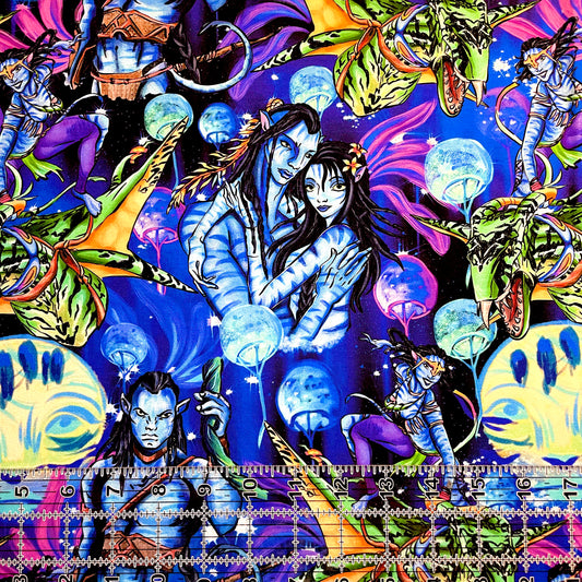 9x14 Tumbler Cut, Custom Fabric, CottonSpandex, High Quality, Mask Cut, Tumbler Fabric, Pandora, Avatar, Large Scale