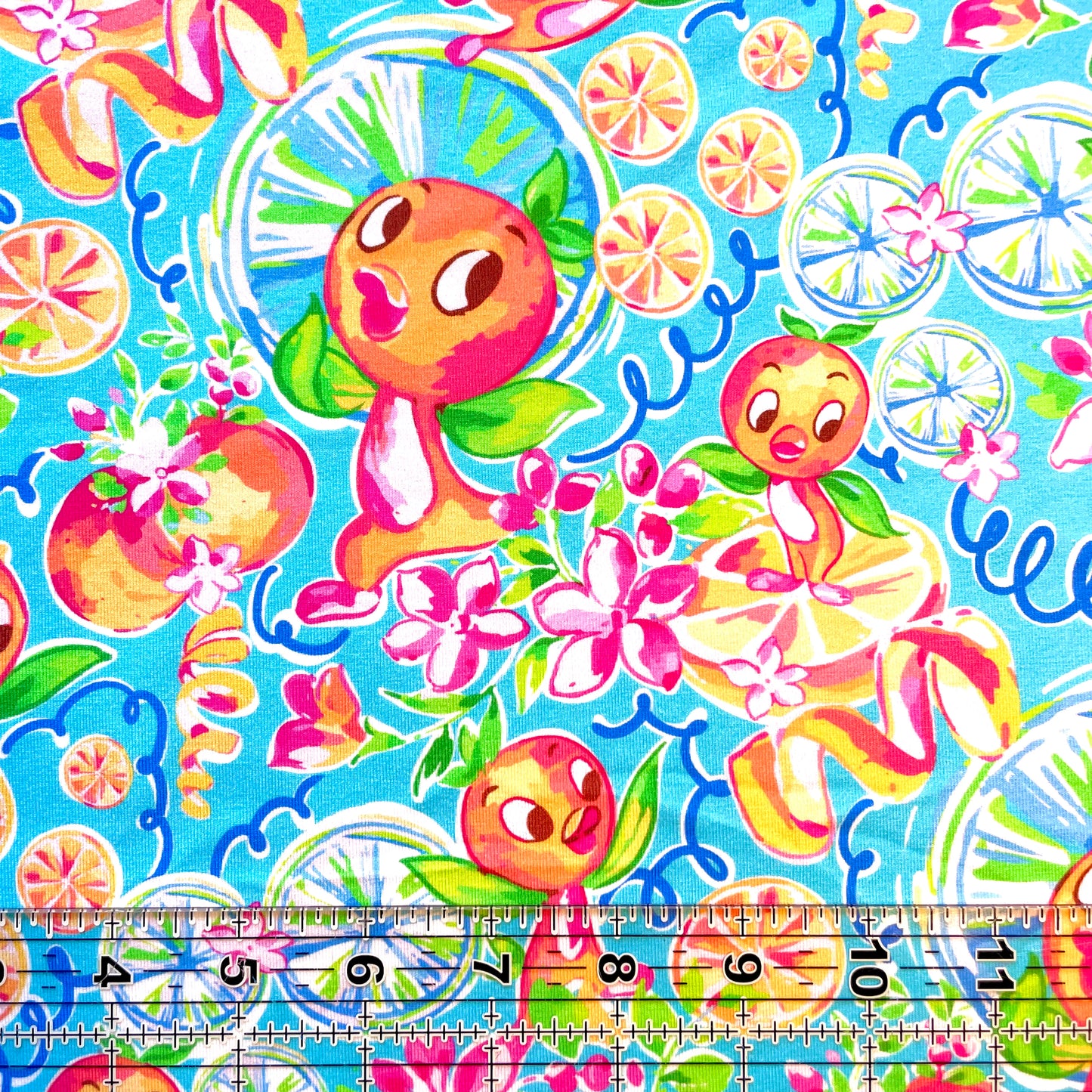 9x14 Tumbler Cut, Custom Fabric, CottonSpandex, High Quality, Mask Cut, Tumbler Fabric, Lily, Cute, Floral, LP Citrus Bird