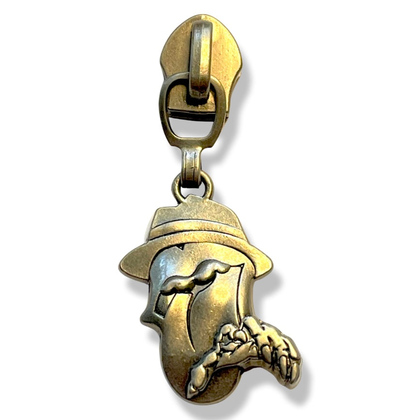 Zipper Pull, Rolling Stones, Music, Antique Nickel