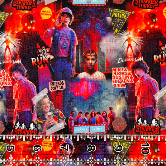 9x14 Tumbler Cut, Custom Fabric, CottonSpandex, High Quality, Mask Cut, Tumbler Fabric, Stranger, Ahoy, Season 4, New