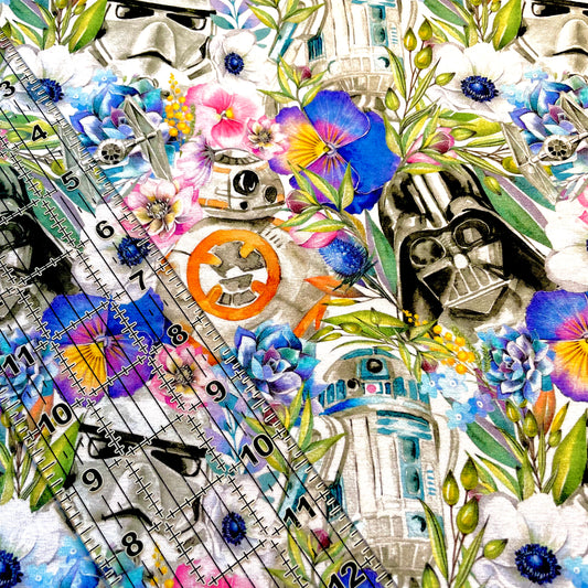 9x14 Tumbler Cut, Custom Fabric, CottonSpandex, High Quality, Mask Cut, Tumbler Fabric, Yoda, Jedi, Wars, Floral, Star