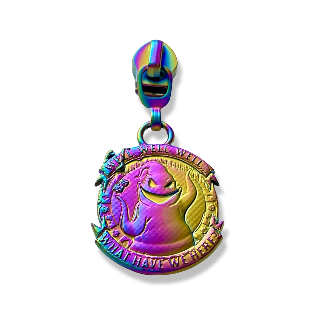 Zipper Pull, Large Oogie, MZ, Rainbow Matte