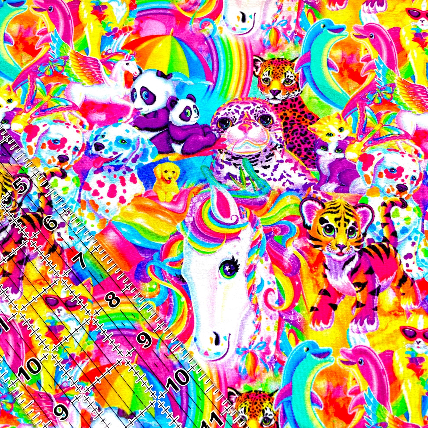 9x14 Tumbler Cut, Custom Fabric, CottonSpandex, High Quality, Mask Cut, Tumbler Fabric, Rainbow, Lisa, Bright, Animals, Frank, Cats, Unicorn, Whimsical