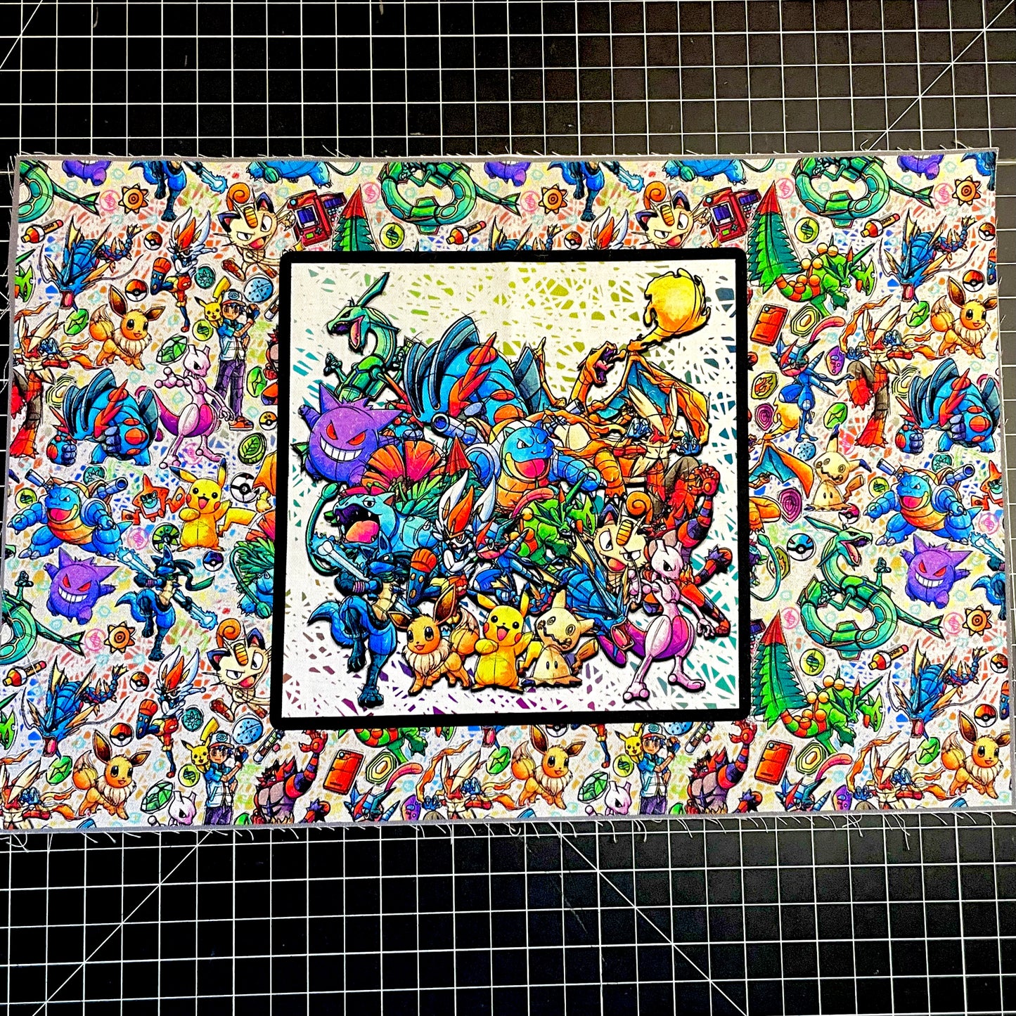 9x14 Tumbler Cut, Custom Fabric, CW Cotton Woven, High Quality, Mask Cut, Tumbler Fabric, Poke Crew, Gamer, Precut