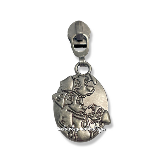 Zipper Pull, Dalmatian’s Movie, Antique Nickel