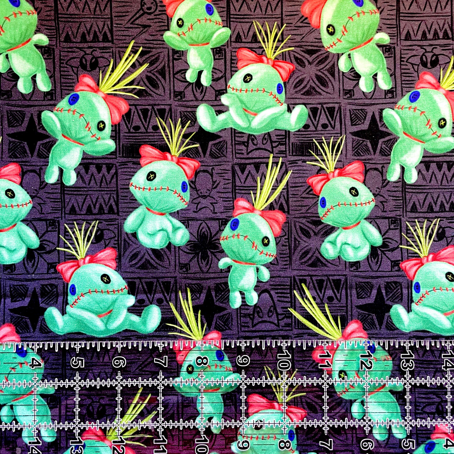 9x14 Tumbler Cut, Custom Fabric, CottonSpandex, High Quality, Mask Cut, Tumbler Fabric, New, Tiki Scrump