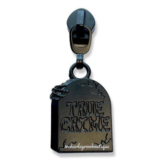 Zipper Pull, True Crime, Matte Black