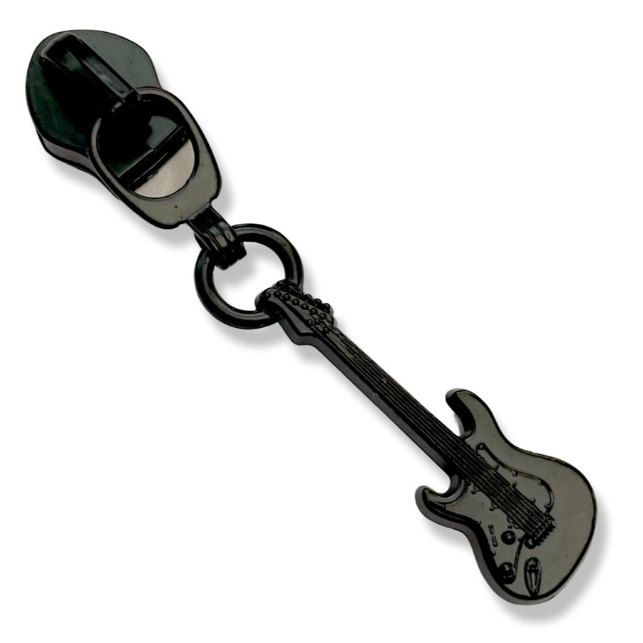 Zipper Pull, Electric Guitar, Matte Black