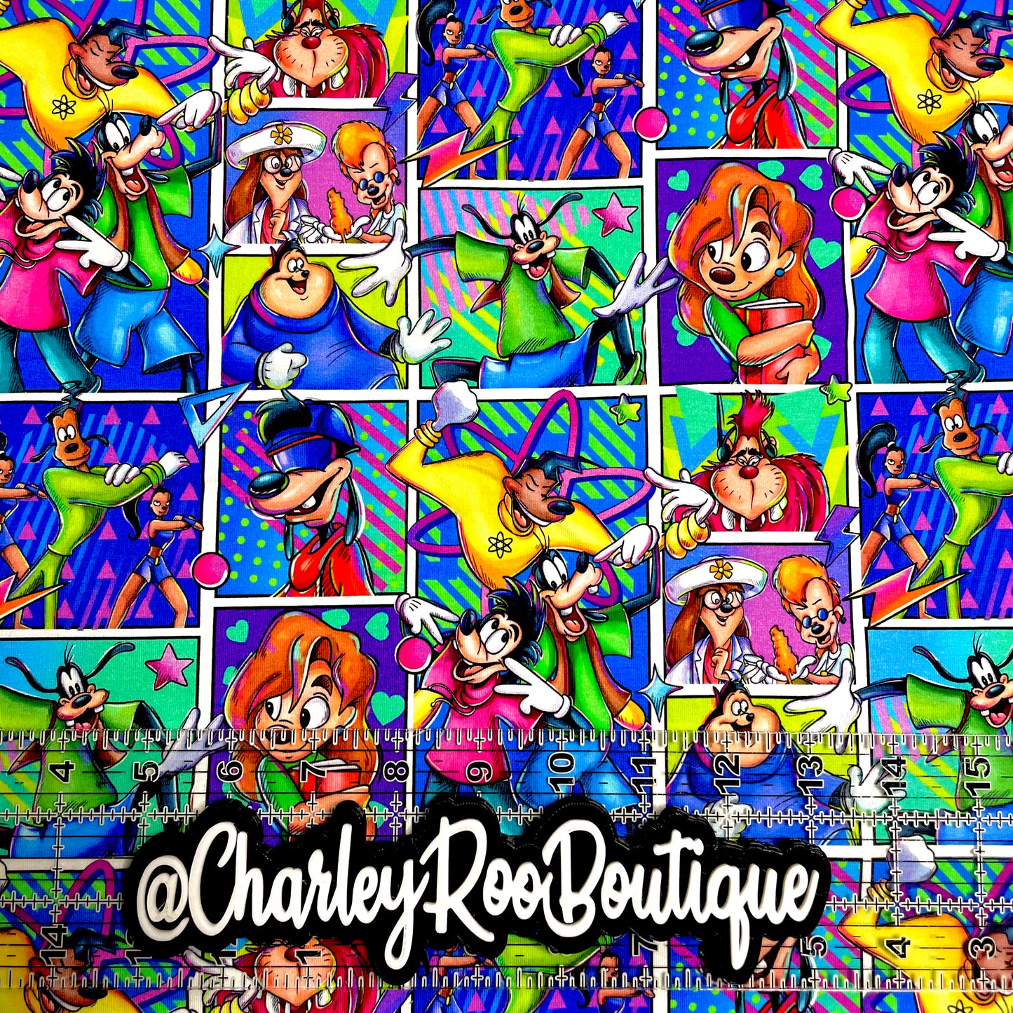 9x14 Tumbler Cut, Custom Fabric, CottonSpandex, High Quality, Mask Cut, Tumbler Fabric, Goofy Movie, Blocks