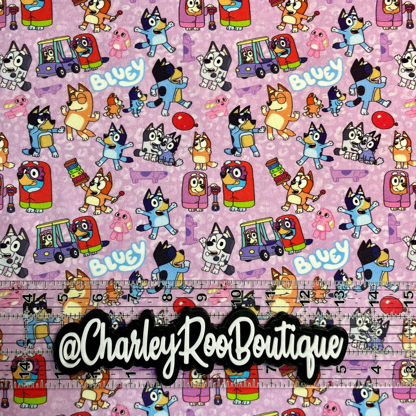 Exclusive, 9x14 Tumbler Cut, Custom Fabric, CottonSpandex, High Quality, Tumbler Fabric, CRB, Long Dog, Bluey Lavender Leopard