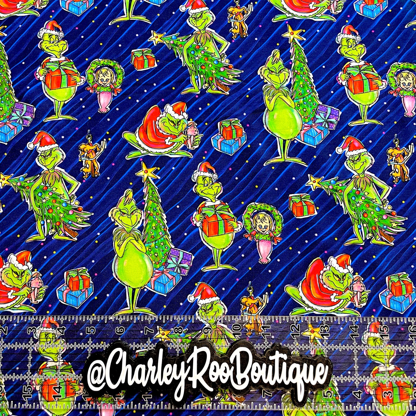 9x14 Tumbler Cut, Custom Fabric, CottonSpandex, High Quality, Mask Cut, Tumbler Fabric, Christmas, Xmas, Grinch, Who-Ville