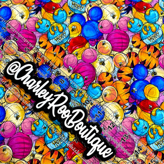 9x14 Tumbler Cut, Custom Fabric, CottonSpandex, High Quality, Mask Cut, Tumbler Fabric, Bubble Pooh