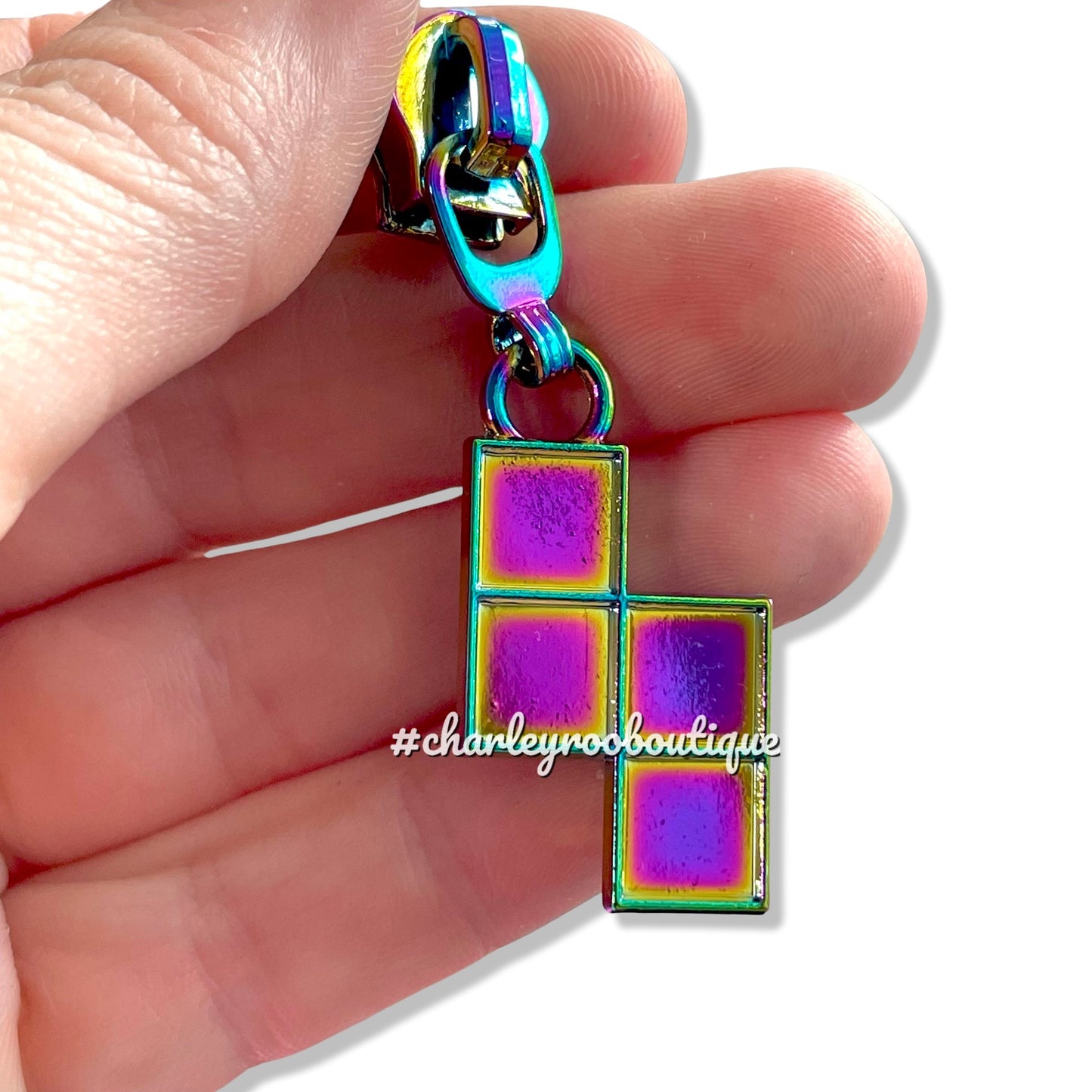 Zipper Pull, Tetris Block, Rainbow