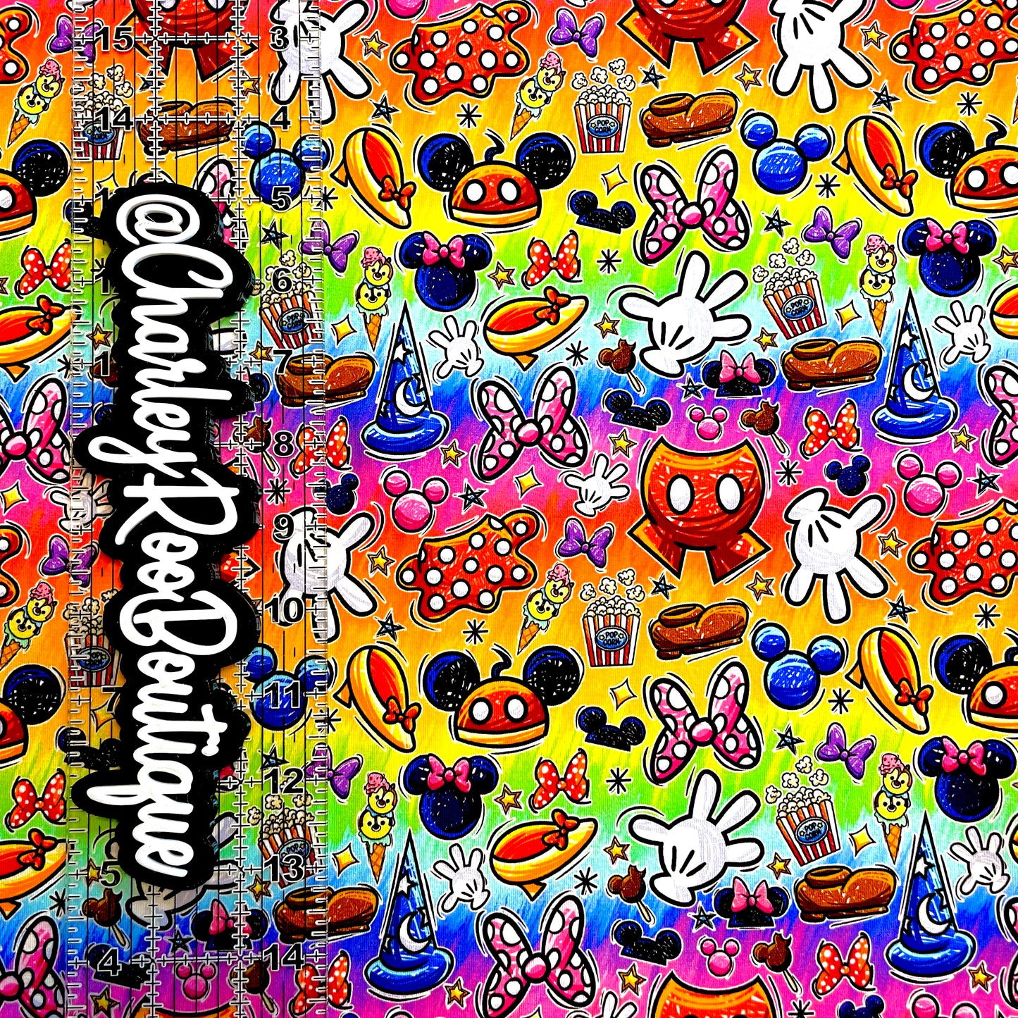 9x14 Tumbler Cut, Custom Fabric, CottonSpandex, High Quality, Mask Cut, Tumbler Fabric, Ombre, Rainbow, Disney Elements