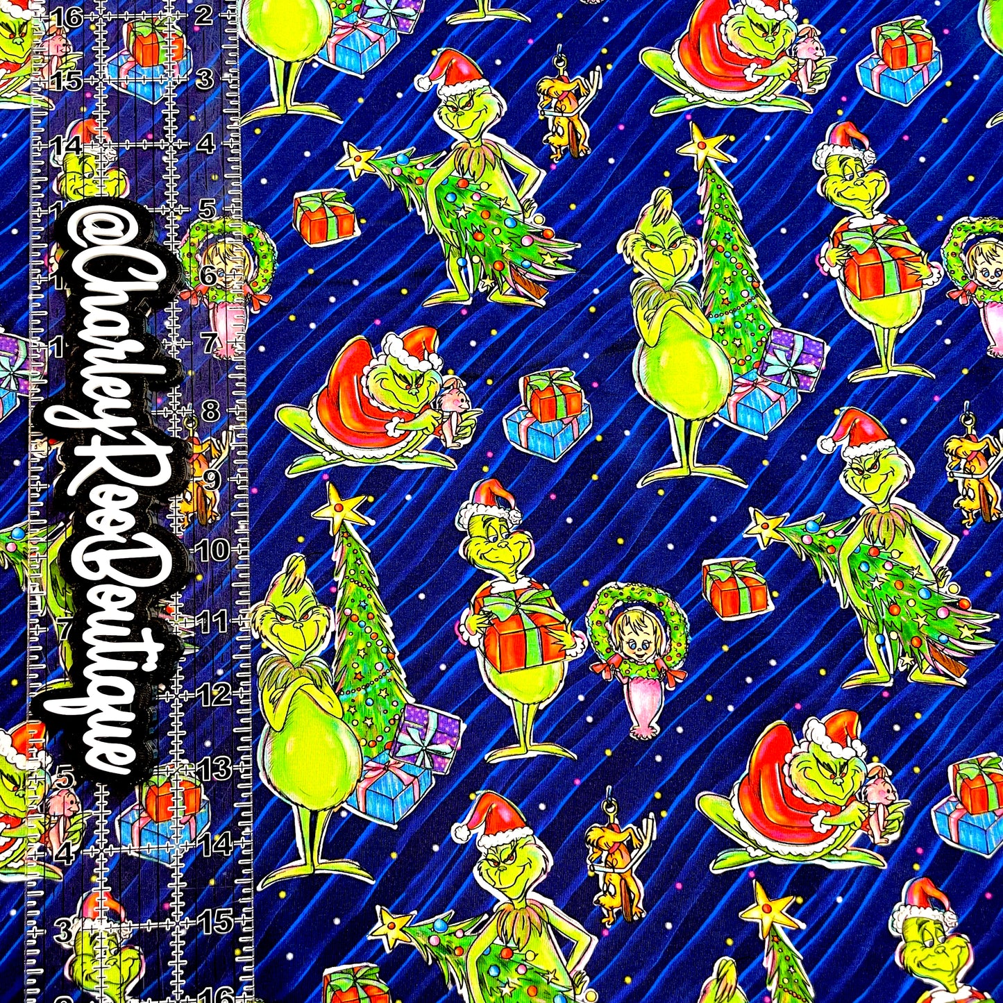 9x14 Tumbler Cut, Custom Fabric, CottonSpandex, High Quality, Mask Cut, Tumbler Fabric, Christmas, Xmas, Grinch, Who-Ville