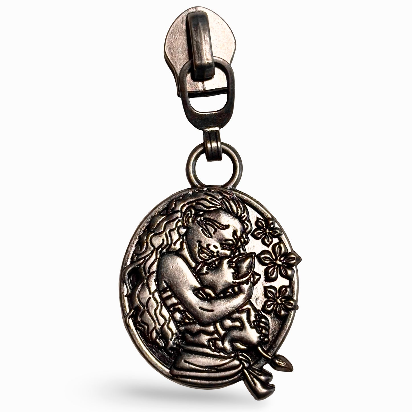 Zipper Pull, Moana Wayfinder, Antique Nickel