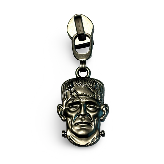 Zipper Pull, Frank Monster, Matte Gunmetal