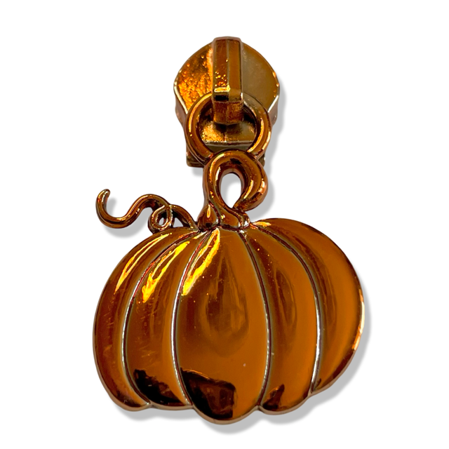 Zipper Pull, Pumpkin, Fall, Orange