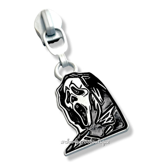 Zipper Pull, Scream, Ghostface, Enamel