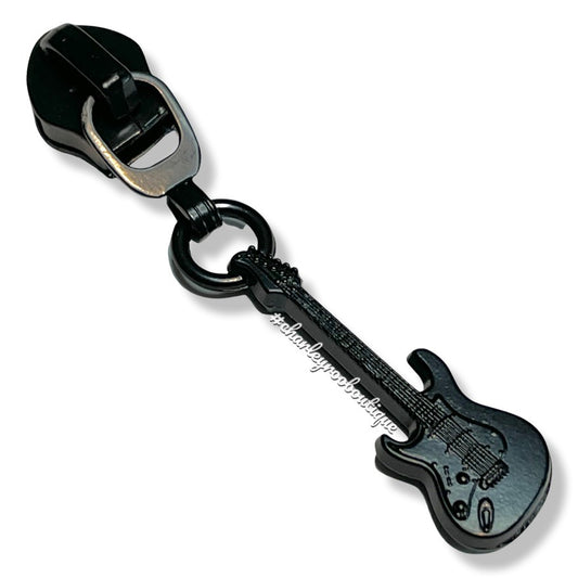 Zipper Pull, Electric Guitar, Matte Black